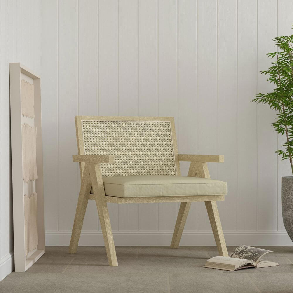 Light Vintage Rattan Chair